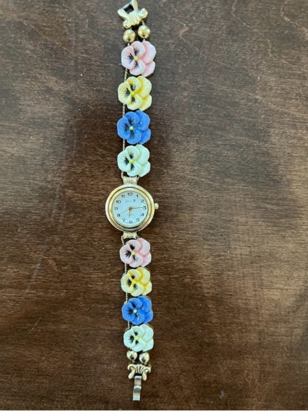 ISO Jennie B vintage pansy flower watch